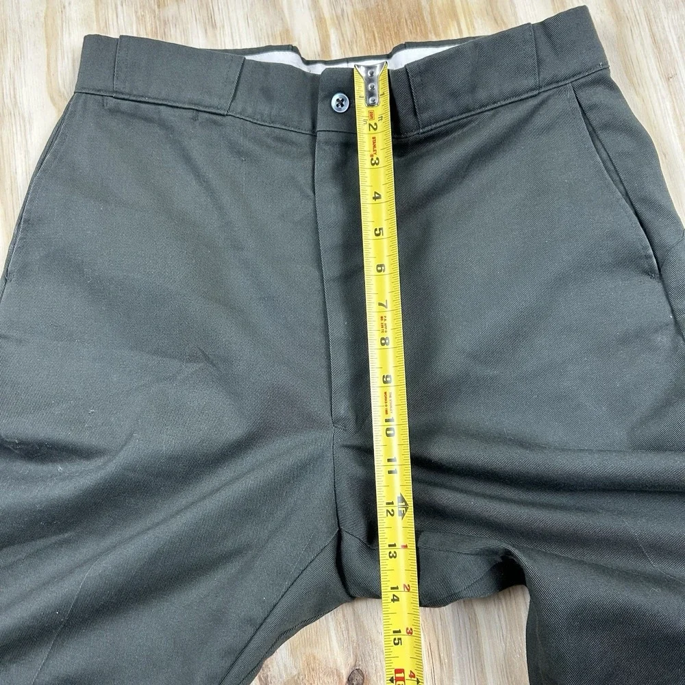 True Vintage 70s Gray Green Painters Pants 32x28 Union Made Stamp Talon‎ Zipper